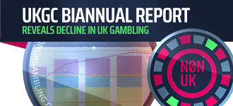 UKGC biannual report on decline of UK gambling header image